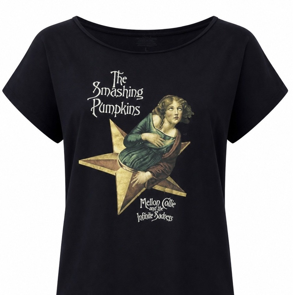The Smashing Pumpkins T-Shirt Unisex Large Mellon Collie Graphic Black Modern